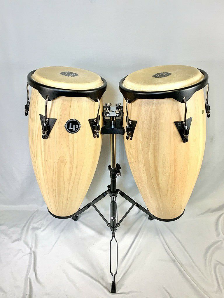 LP646NY-AW10”&11”シティコンガセット【コンガ2台＆スタンド付セット】AWCityWoodQuinto(10")＆Conga(11")withStand/NaturalSetラテンパーカッションエルピーパーカッション