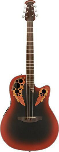 Ovation Celebrity Elite Limited EditionCE44-RRB Reverse Red Burst