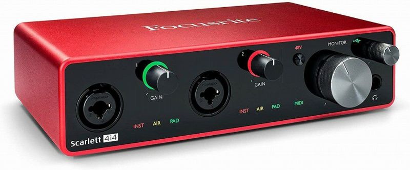 FocusriteScarlett4i43RDGENフォーカスライトスカーレットオーディオインターフェイス