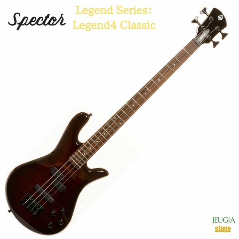 Spector Legend Series：Legend4 Classic Black Cherry Glossスペクター エレキベース ブラック  チェリー | JEUGIA