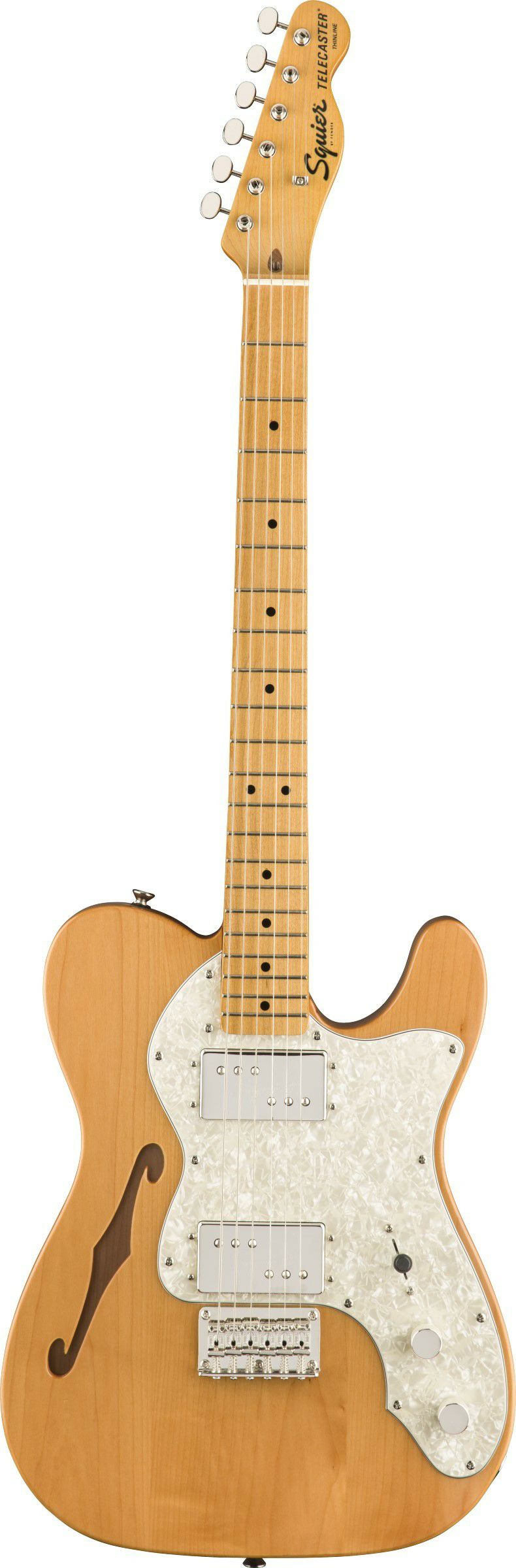 Squier by Fender Classic Vibe '70s Telecaster Thinline Maple Fingerboard  Natural スクワイヤー クラシックバイブ テレキャスター エレキギター シンライン | JEUGIA