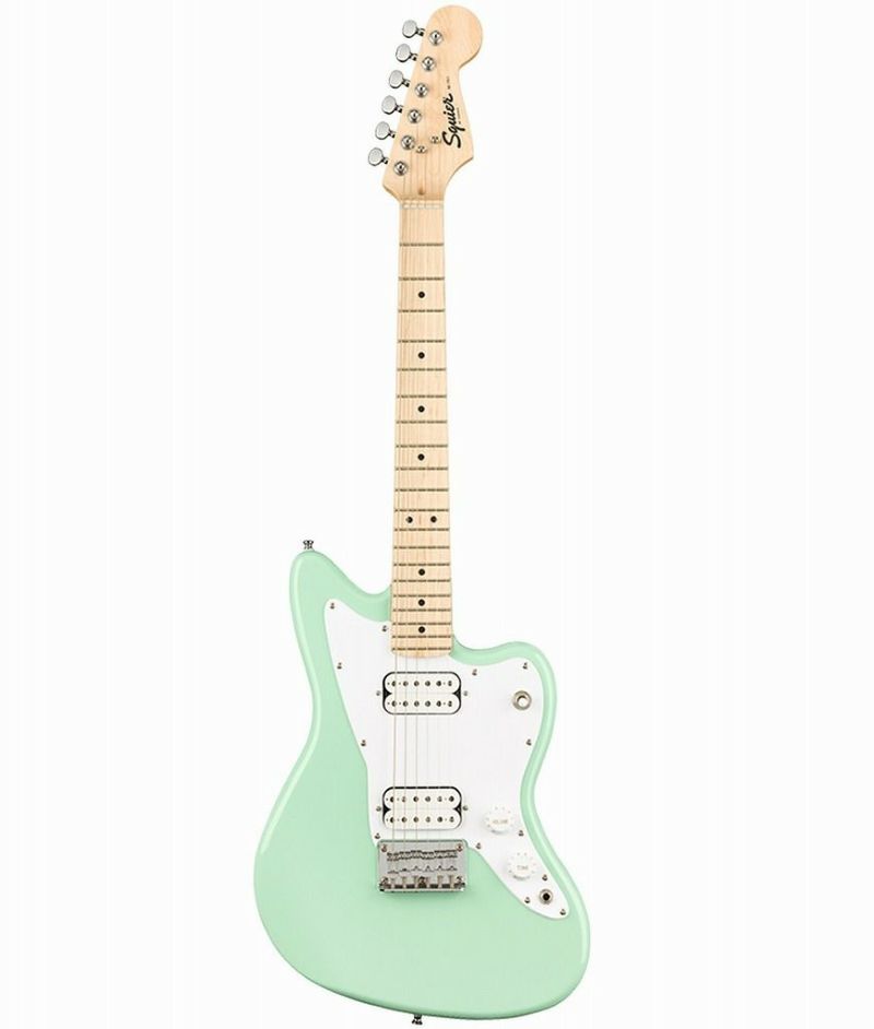 SquierbyFenderMiniJazzmasterHHMapleFingerboardSurfGreenスクワイヤエレキギタージャズマスターミニギターグリーン