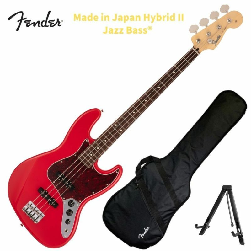 Fender Made in Japan Hybrid II Jazz Bass® Modena Red Rosewood  Fingerboardフェンダー エレキベース ジャズベース ジャズベ レッド | JEUGIA