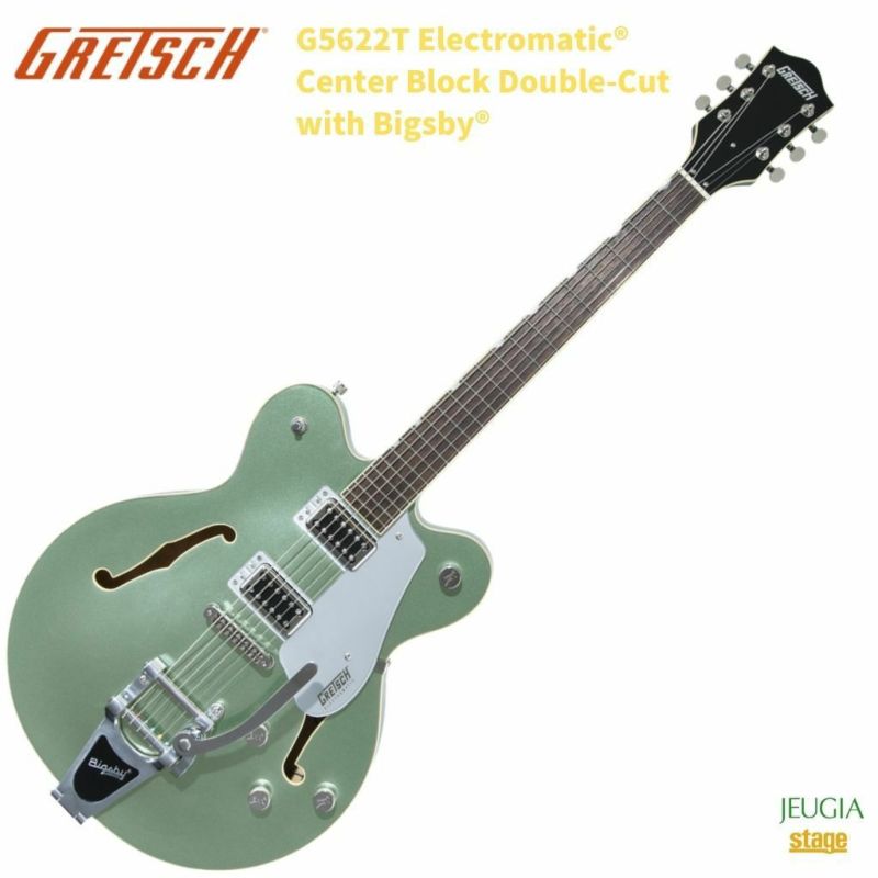 Gretsch G5622T Electromatic? Center Block Double-Cut with Bigsby?, Laurel  Fingerboard, Aspen Greenグレッチ エレキギター セミアコ グリーン 