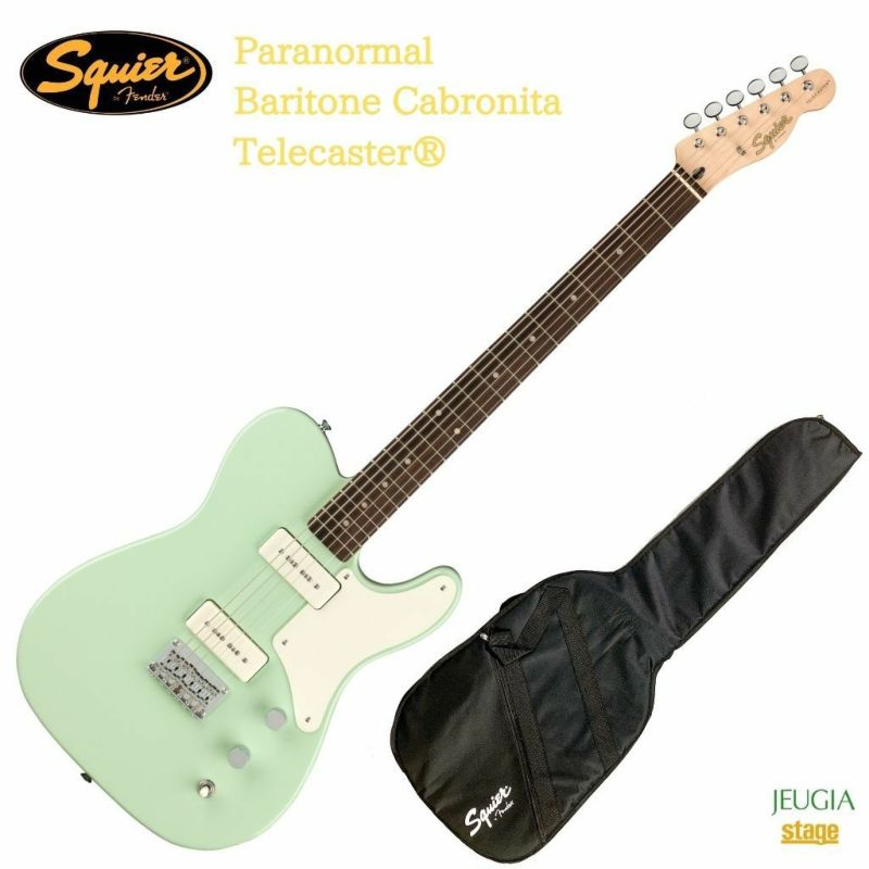 SquierParanormalBaritoneCabronitaTelecaster?SurfGreenスクワイアエレキギターテレキャスターサーフグリーン