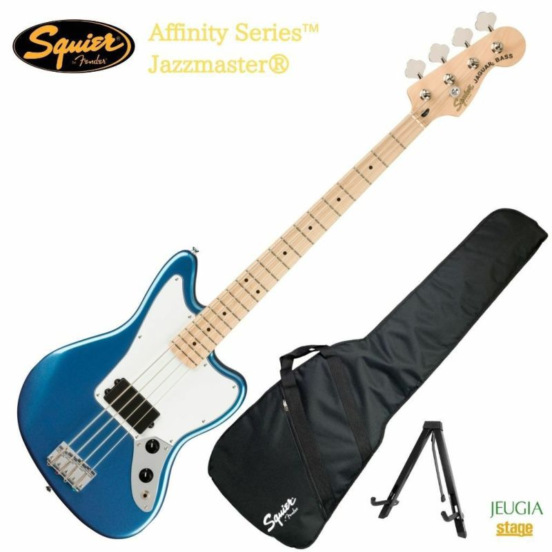 SquierbyFenderAffinitySeries?Jaguar?BassHLakePlacidBlueスクワイヤジャガーベースエレキベースブルー【Stage-RakutenGuitarSET】