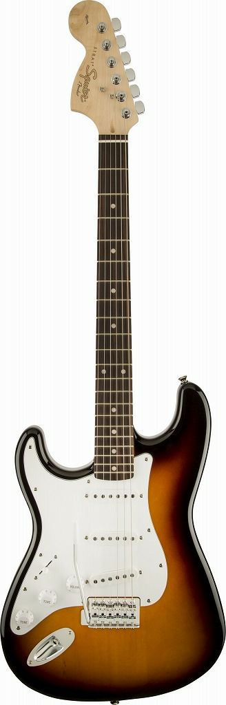 SquierbyFenderAffinitySeries™Stratocaster&reg;Left-HandedBrownSunburstSETスクワイヤストラトキャスターレフトハンド左利き用エレキギターブラウンサンバースト