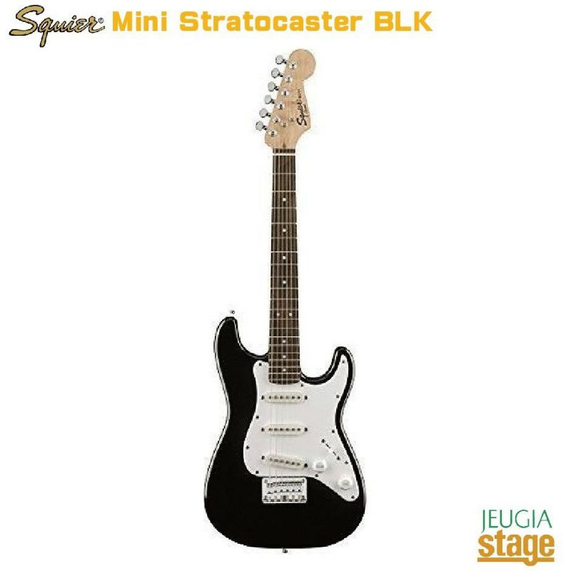 Squier by Fender Mini Stratocaster【ソフトケース付】Laurel Fingerboard Black  BLKスクワイヤ ストラトキャスター エレキギター ミニギター ブラック 【Guitar  SET】※こちらの商品はお取り寄せとなります。在庫確認後ご連絡します。 | 