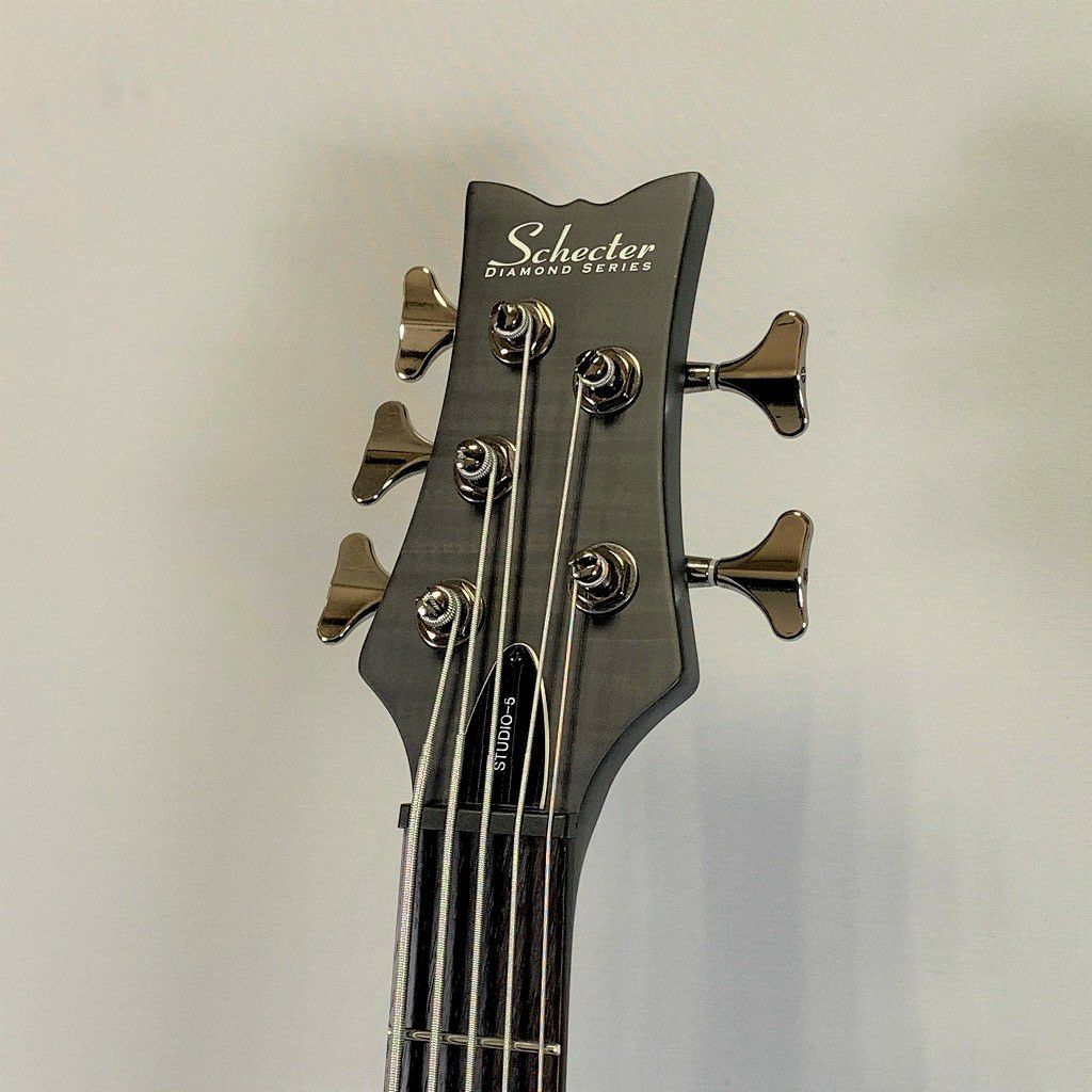 【中古】SCHECTERSTILETTOSTUDIO5AD-SL-ST5See-thruBlackSatinシェクターエレキベースアクティブブラック5弦スルーネック