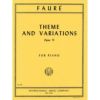 【ピアノスコア】フォーレ：主題と変奏Op.73インターナショナル・ミュージック社ThemeetVariationsOp.73