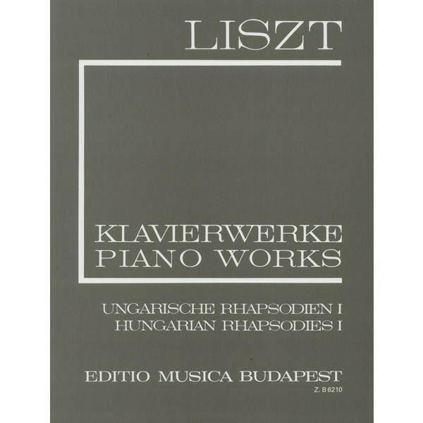 【ピアノスコア】ムジカブタペスト社リストハンガリー狂詩曲第1巻第1番-第9番HungarianRhapsodiesVol.1:Nos.1-9/Ed.Szelenyi&Gardonyi