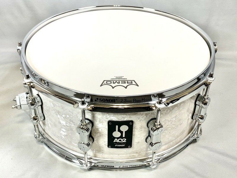 SONORAQ2-1406SDW#WHPAQ2SeriesMapleSnareDrum14"x6"ソナースネアドラムホワイトパール・カバリングフィニッシュ