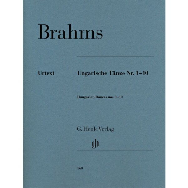【ピアノスコア】ヘンレ社ブラームスハンガリー舞曲集第1番-第10番/原典版/Koenen運指/Cai編UngarischeTanzeNr.1-10/Urtext/Fing.Koenen/Ed.Cai