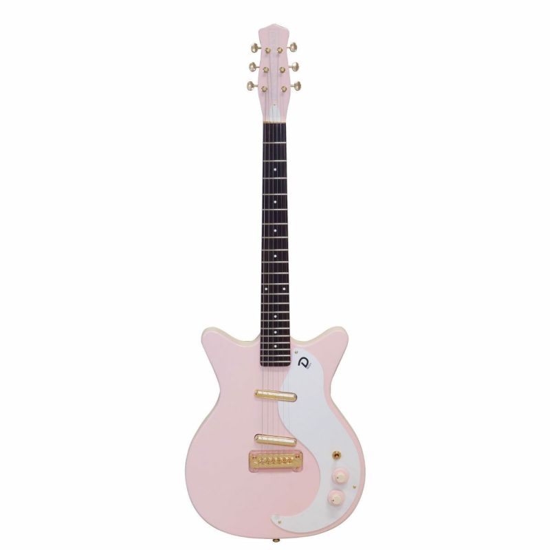 DANELECTRO59MNOS+w/GOLDPARTSPIKPINKダンエレクトロエレキギターピンクゴールドリップスティックリミテッド