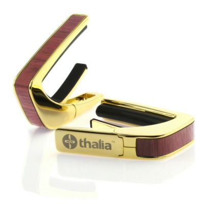 Thalia Capo 24k Gold Finish with Hawaiian Koa Plumeria Lei