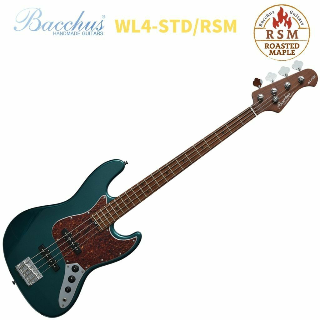 Bacchus WL4-STD/RSM GMバッカス エレキベース ローステッドメイプル 