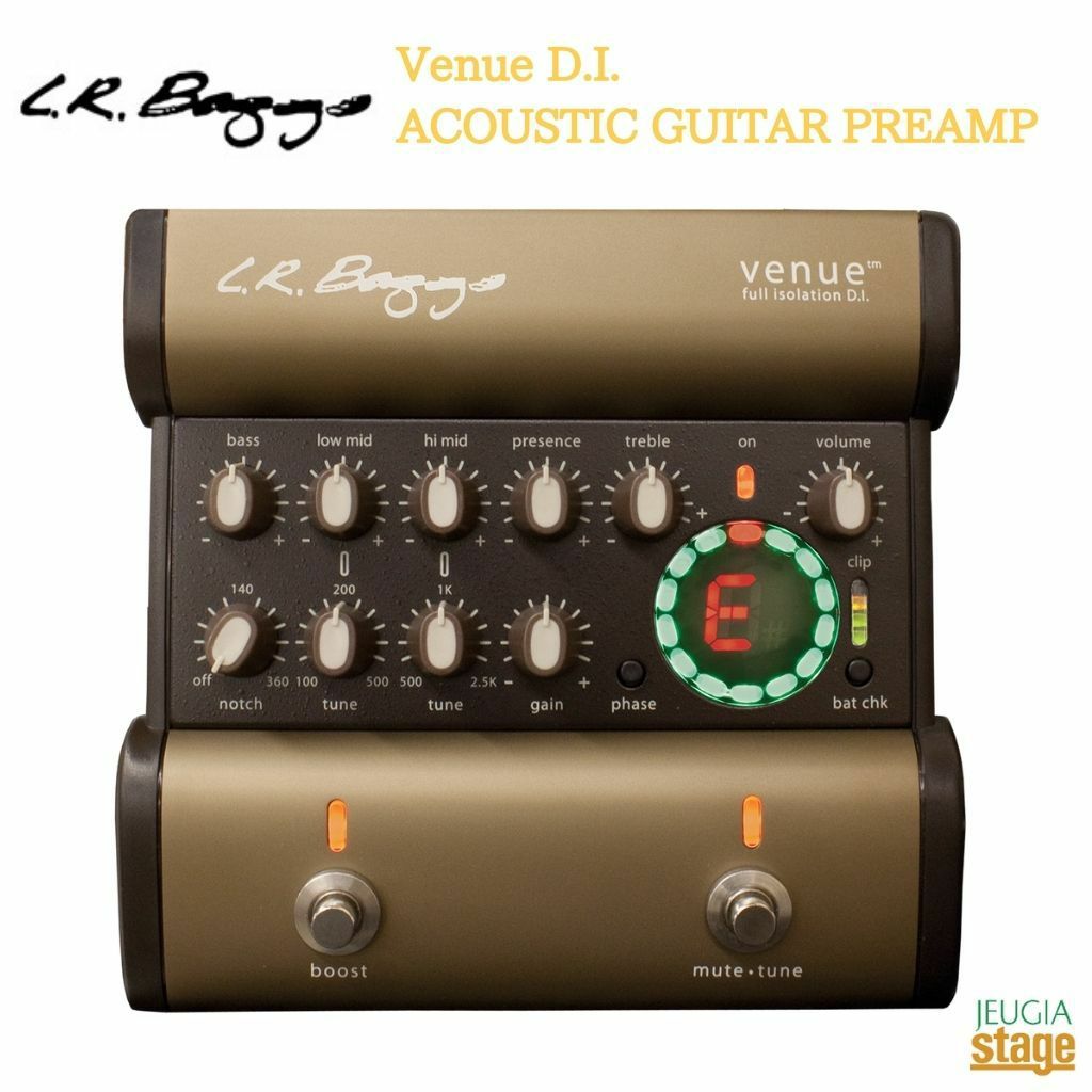L.R.BaggsVenueD.I.ACOUSTICGUITARPREAMPLRバッグスアコースティック用プリアンプDIエフェクター