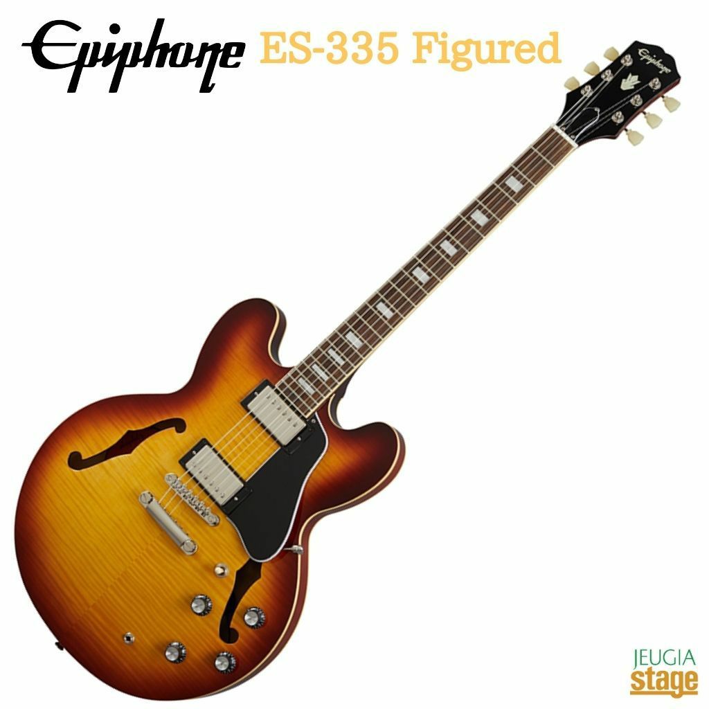 Epiphone ES-335 Figured Raspberry Tea Burst RTBエピフォン エレキ 