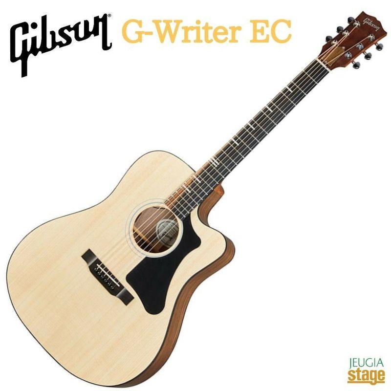 【SALE！】Gibson G-Writer EC Naturalギブソン アコースティックギター フォークギター エレアコ カッタウェイ ナチュラル  | JEUGIA