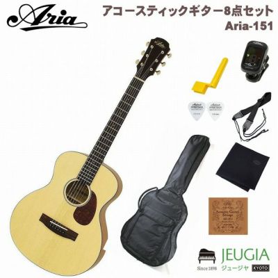 ARIA Aria-151 MTN SET アリア アコースティックギター アコギ ミニギター ナチュラル【初心者セット】【アクセサリーセット】 |  JEUGIA