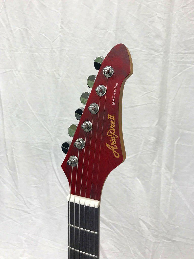 AriaProIIMAC-DLXSTBLStainedRedアリアプロエレキギターステインドレッドMAシリーズ【店頭受取対応商品】