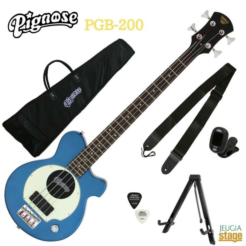 PignosePGB-200MBLMetallicBlueピグノーズエレキベースアンプ内蔵ギターミニベースメタリックブルー【Stage-RakutenGuitarSET】