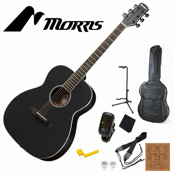 MORRISF-021NATSETモーリスアコースティックギターアコギフォークギターナチュラル【初心者セット】【アクセサリー付】