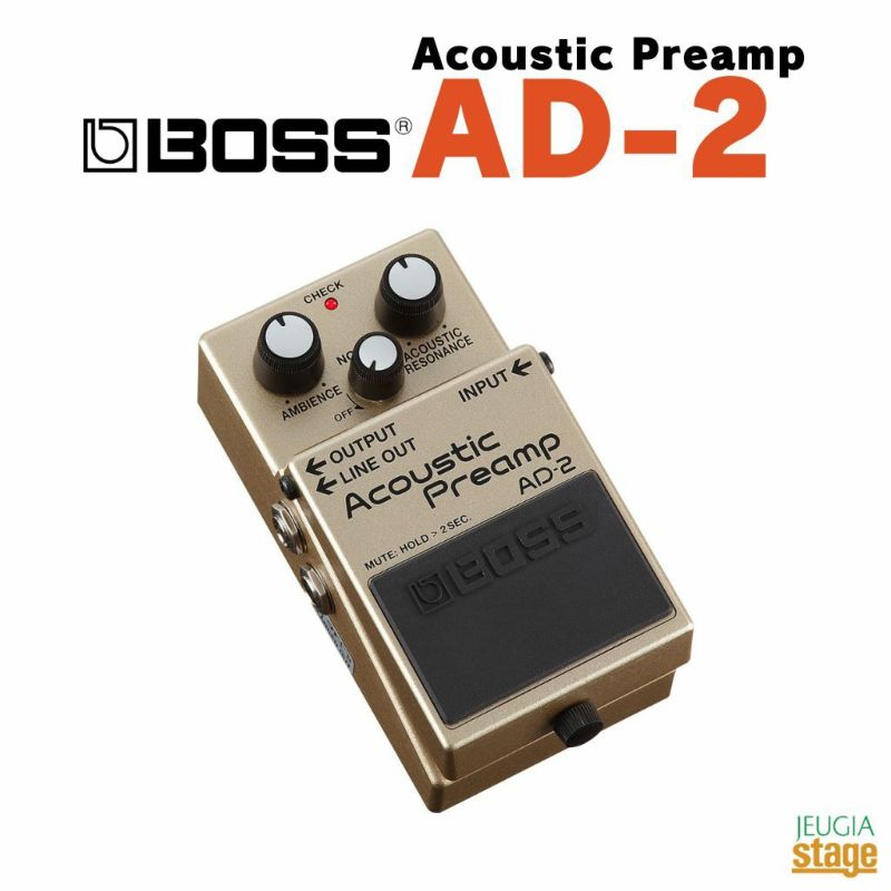 この商品はお取り寄せ品になります】BOSS Acoustic Preamp AD-2ボス