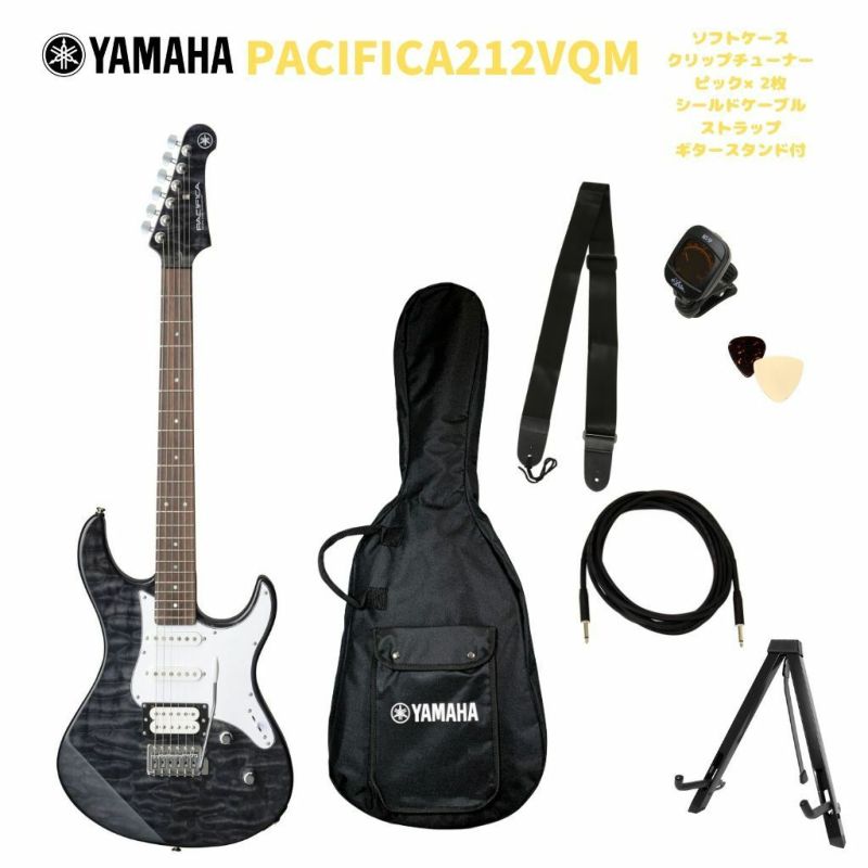 中古ギター ☆ YAMAHA パシフィカ エレキギター pacifica 212 VQM☆ - 弦楽器、ギター