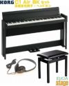 【高低自在椅子付セット】KORGC1AirBKDIGITALPIANOコルグ電子ピアノブラック【お客様組立て品】