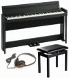 【高低自在椅子付セット】KORGC1AirBKDIGITALPIANOコルグ電子ピアノブラック【お客様組立て品】