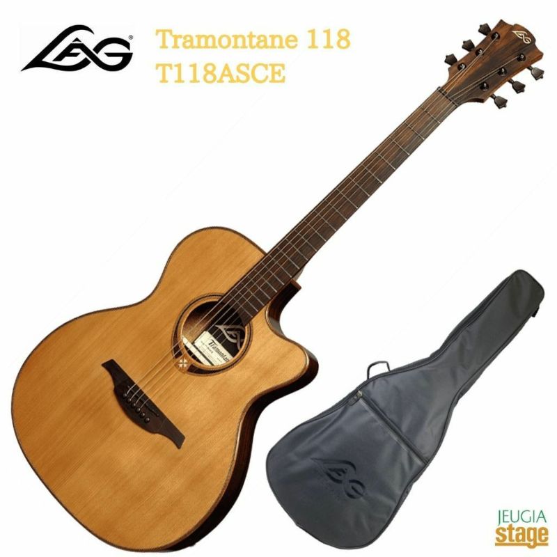 LAGGUITARSTramontane118T118ASCEラグアコースティックギターアコギフォークギターエレアコ