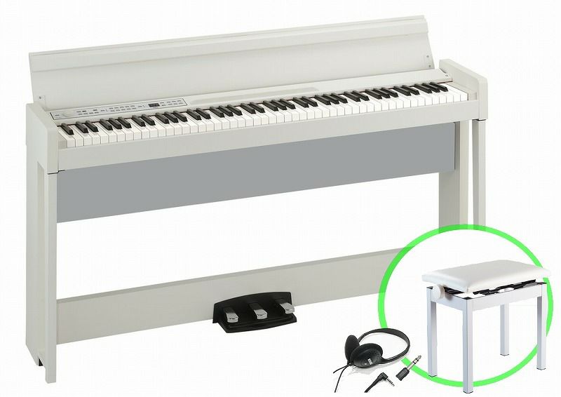 KORGC1AirWHSETコルグ電子ピアノ88鍵ホワイトセット【高低自在椅子付】【MadeInJAPAN】