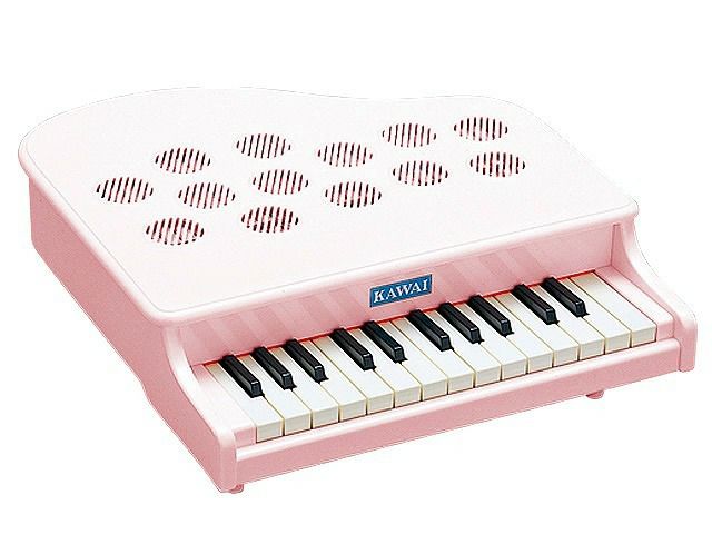 生産終了品】KAWAI P-25ピンキッシュホワイト 1108 25鍵盤ミニピアノ