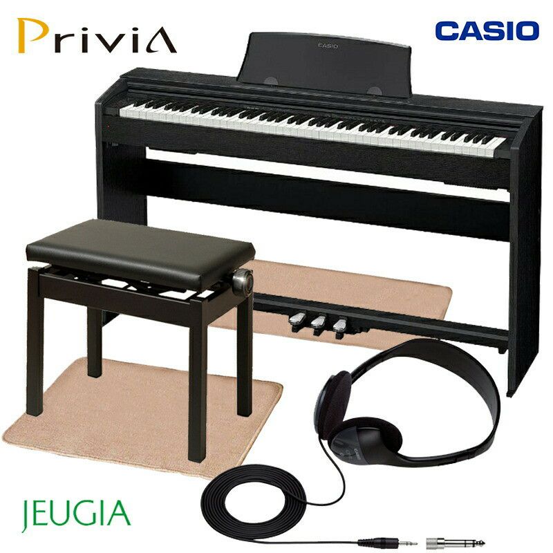 CASIOPriviaPX-770BKカシオデジタルピアノ電子ピアノプリヴィア88鍵盤ブラック【お客様組み立て品】【マット・イス・ヘッドフォン付き】