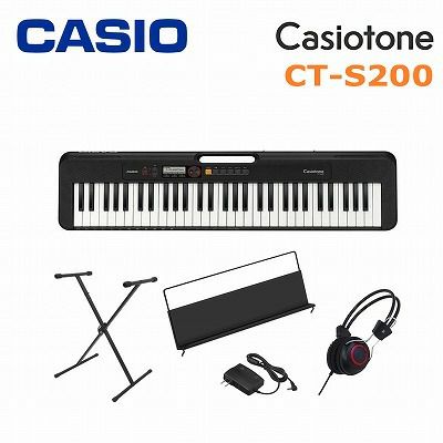 CASIO Casiotone CT-S200 BK BLACK カシオ ベーシックキーボード 61鍵