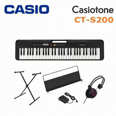 CASIO Casiotone CT-S200 BK BLACK カシオ ベーシックキーボード 61鍵 