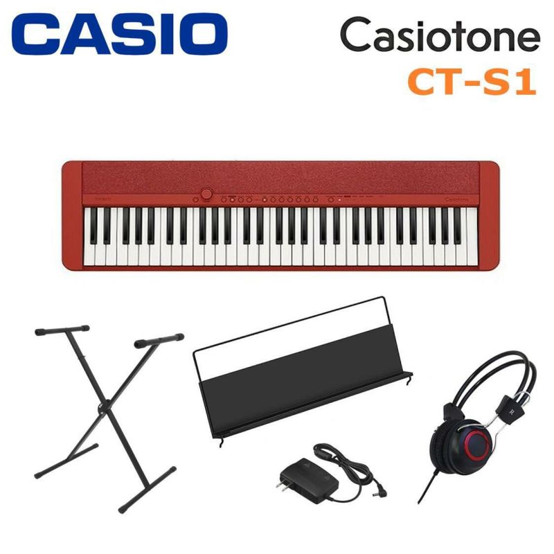 CASIOCT-S1BKBLACKCasiotoneSETカシオキーボードカシオトーン61鍵ブラックセット【ワイヤレスMIDI&AUDIOアダプター】【WU-BT10】【ヘッドホン】