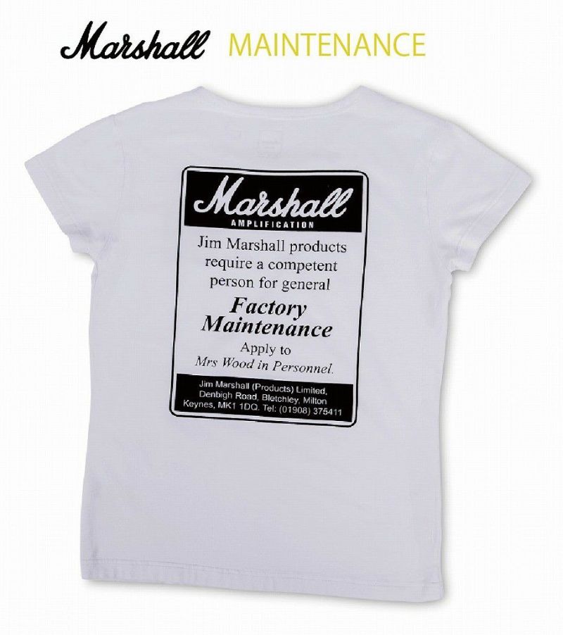 MarshallT-SHIRTSMAINTENANCEunisexマーシャルTシャツメインテナンス男女共用デザイン