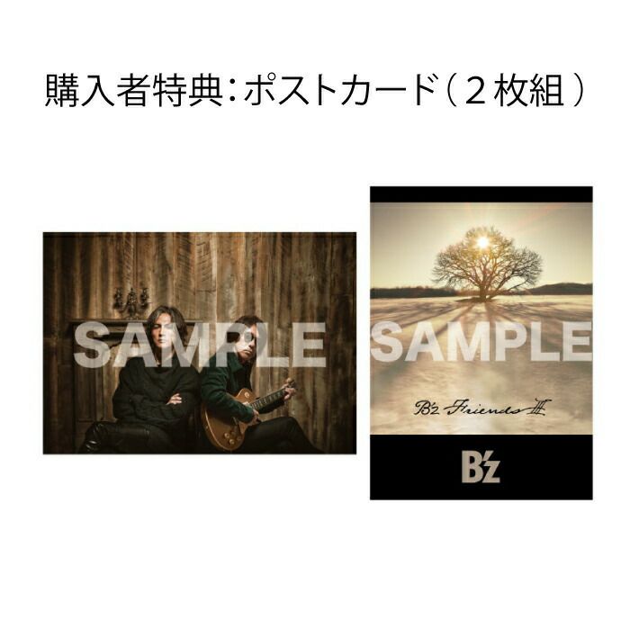購入者特典：ポストカード［2枚組］付き！B'z『FRIENDSⅢ』初回限定盤（CD+DVD）[三条本店]