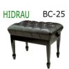 HIDRAUBM-44Hイドラウ社コンサートピアノ椅子ガス圧式高低ピアノ椅子スペイン黒座面