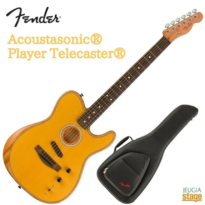 Fender Acoustasonic Player Telecaster Butterscotch Blonde フェンダー アコスタソニック  アコースティックギター フォークギター エレアコ テレキャスター プレイヤー メキシコ バタースコッチブロンド 【Guitar SET】 |  JEUGIA