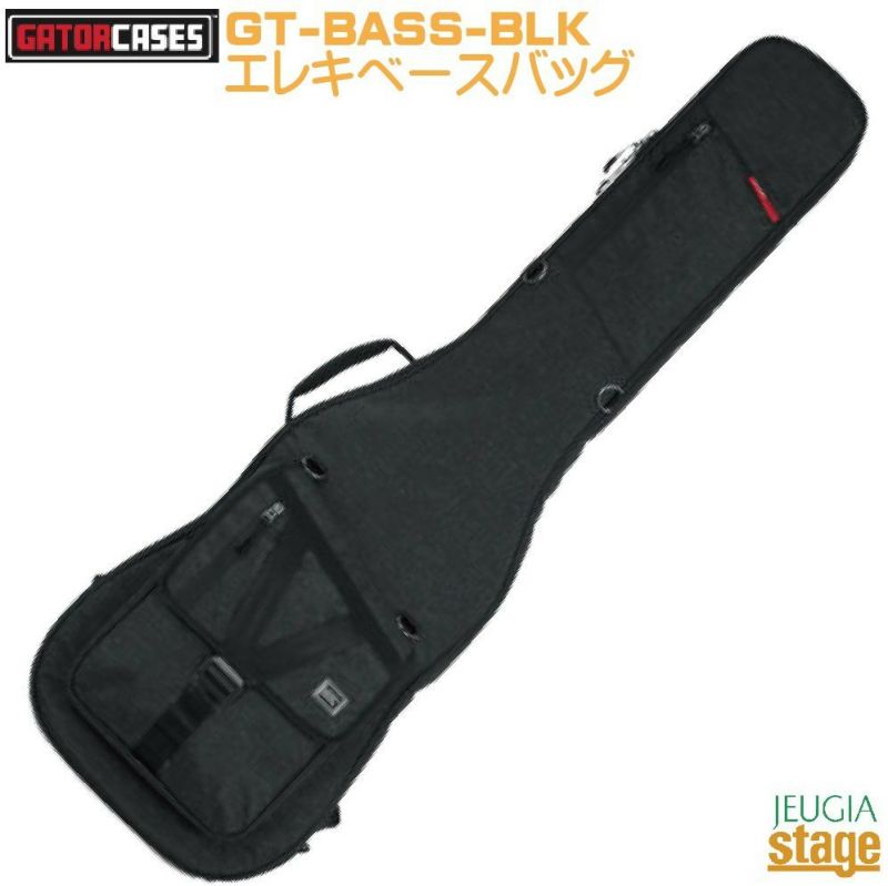 GATOR GT-BASS-BLK Transit Series Electric Bass Bagトランジットシリーズ エレキベースバッグ  チャコールブラックエクステリア 【Guitar Accessory】ケース ギグバッグ※こちらの商品はお取り寄せとなります。在庫確認後ご連絡します。  |