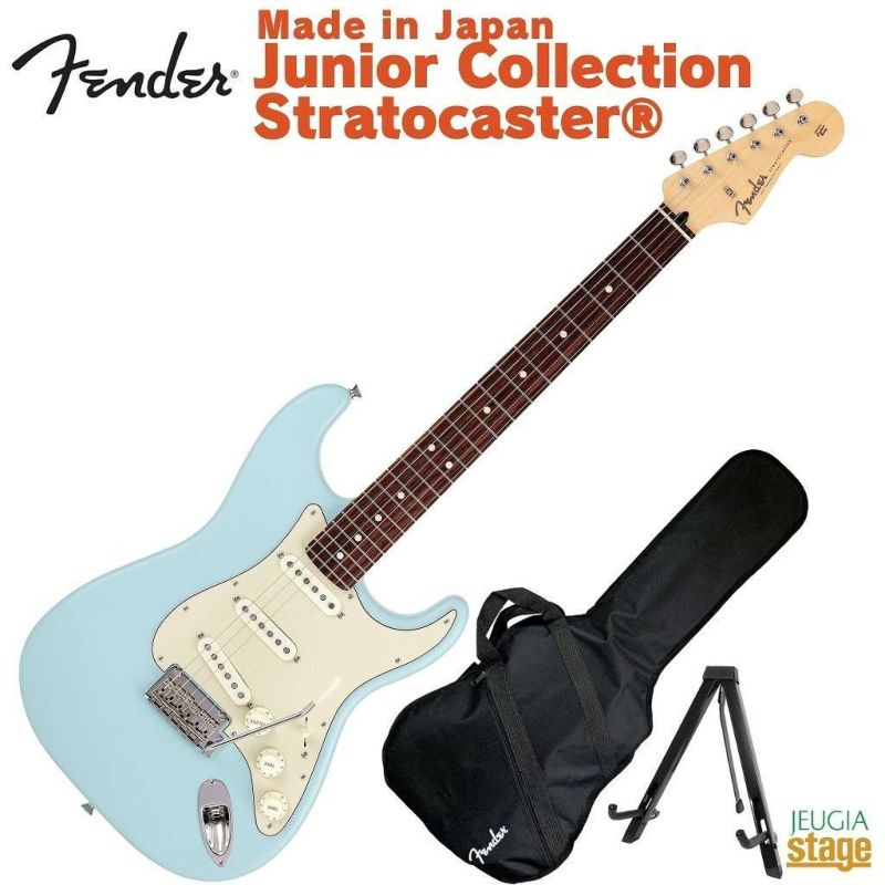 Fender Made in Japan Junior Collection Stratocaster Rosewood Fingerboard  Satin Daphne Blueフェンダー エレキギター ストラトキャスター 国産 日本製 ジュニアコレクション サテン ダフネブルー 水色  青※こちらの商品はお取り寄せとなります。在庫確認後ご連絡します ...