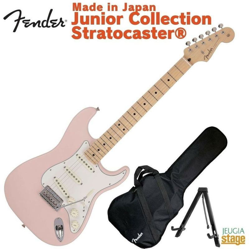 FenderMadeinJapanJuniorCollectionStratocasterMapleFingerboardSatinShellPinkフェンダーエレキギター国産日本製ジュニアコレクションサテンシェルピンク