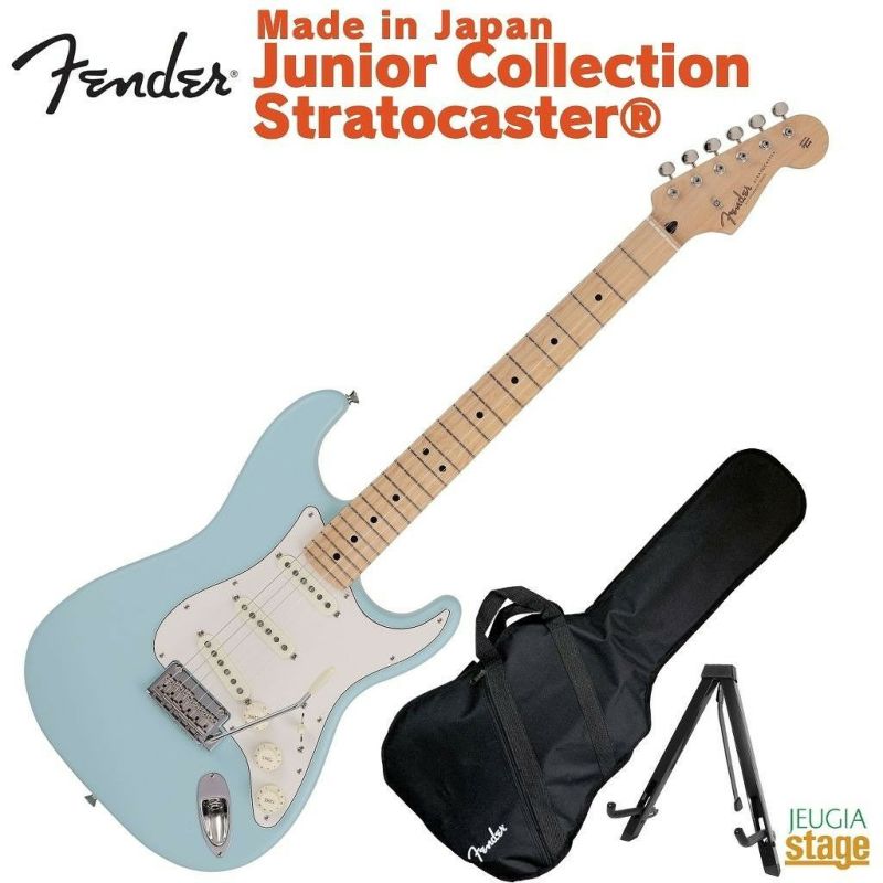 Fender Made in Japan Junior Collection Stratocaster Maple Fingerboard Satin  Daphne Blueフェンダー エレキギター ストラトキャスター 国産 日本製 ジュニアコレクション サテン ダフネブルー 水色 青【Stage  Guitar】※こちらの商品はお取り寄せとなります。在庫確認 ...