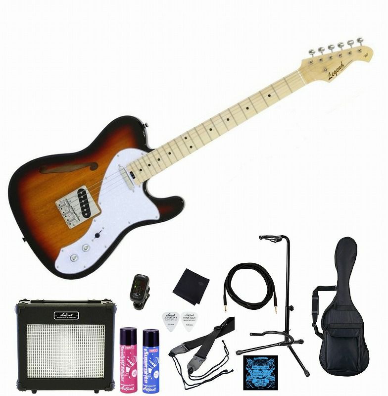 Legend LTE-69TL 3TS 3 Tone Sunburst SET レジェンド エレキギター 