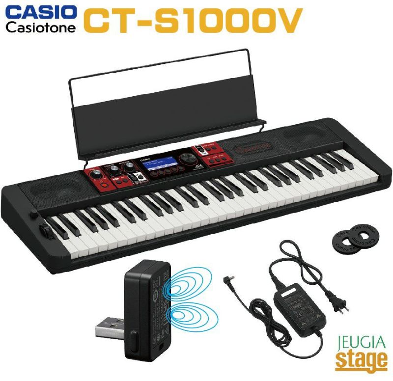 新品☆カシオ キーボード61鍵 Casiotone CT-S1000V ブラック - 楽器、器材