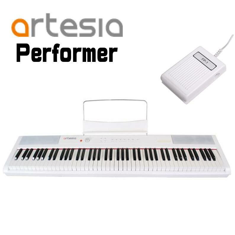 デジタルピアノ　ホワイト　Artesia(アルテシア)　電子ピアノ88鍵盤　PERFORMER　WH　白　JEUGIA
