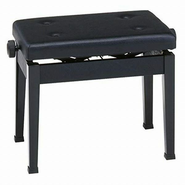 甲南ピアノ椅子AW55-SBK黒色アップライトグランドピアノ人気日本製